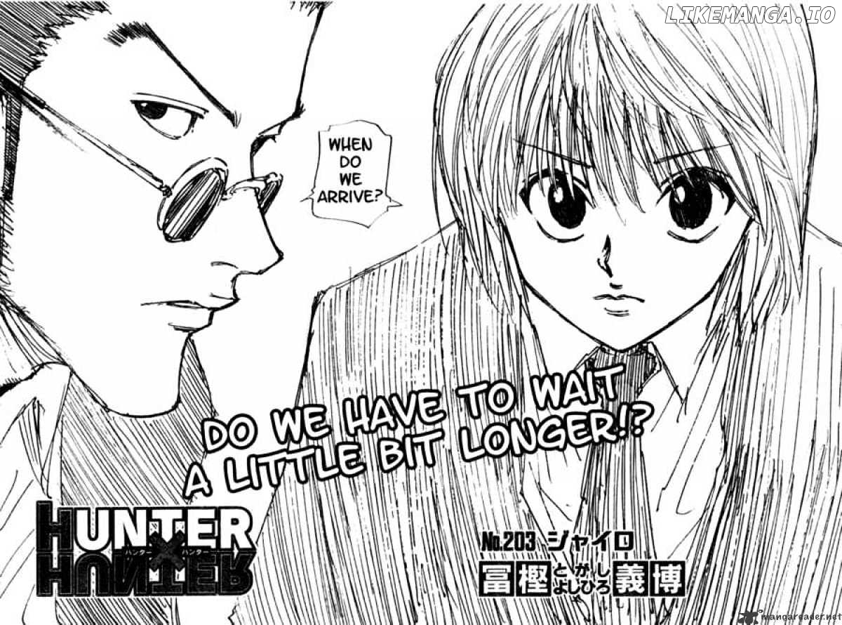 Hunter x Hunter, Chapter 203 image 03